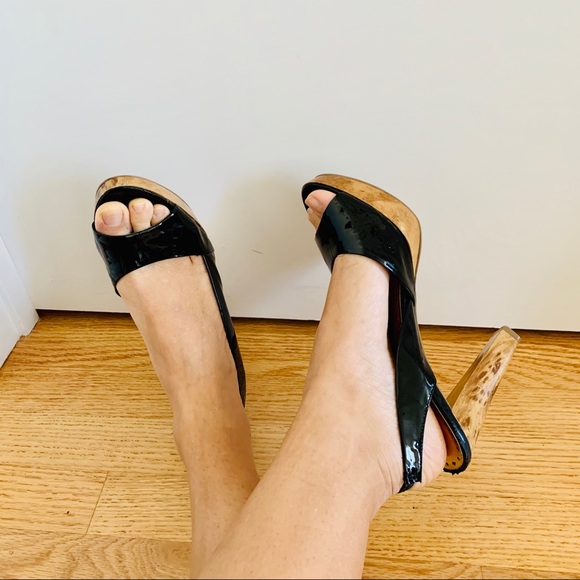 BCBG Girls Elegant Black Heels (Size 8) - Picture 2 of 5